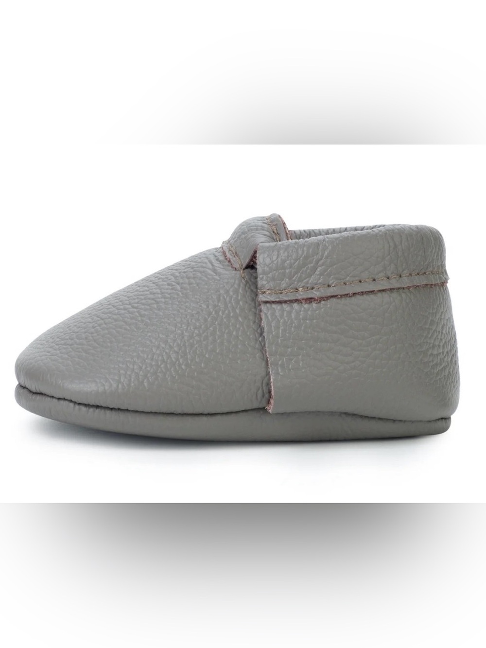 birdrockbaby Slate Fringeless Mocassins